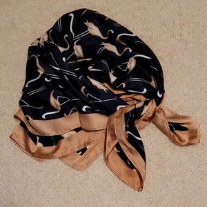 Flamingo printed neck scarf - NWOT